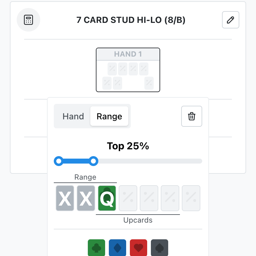 Ranges in Seven Card Stud